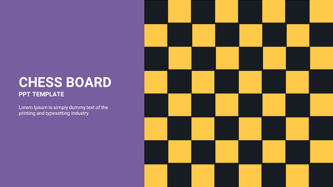 chess board ppt template